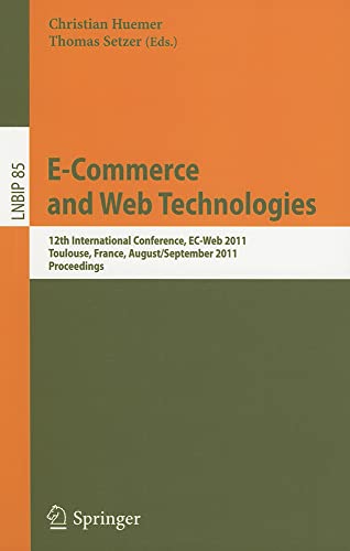 Imagen de archivo de E-Commerce and Web Technologies a la venta por Blackwell's