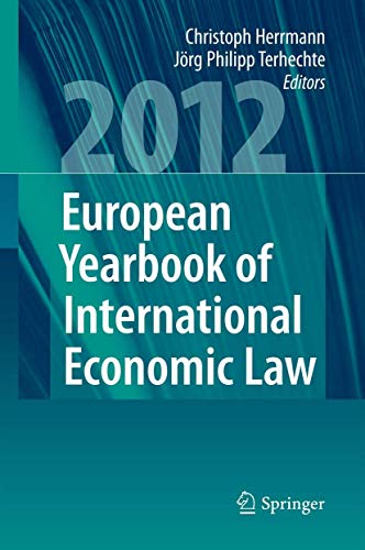 Imagen de archivo de European Yearbook of International Economic Law 2012 a la venta por Buchpark