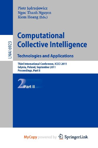 9783642239397: Computational Collective IntelligenceTechnologies and Applications: Third International Conference, ICCCI 2011, Gdynia, Poland, September 21-23, 2011, Proceedings, Part II