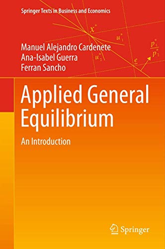 Imagen de archivo de Applied General Equilibrium An Introduction a la venta por Buchpark