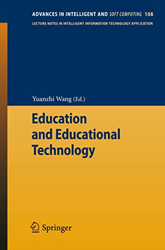 Stock image for Education and Educational Technology (Advances in Intelligent and Soft Computing, 108) for sale by HPB-Red