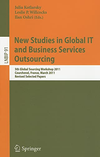 Stock image for New Studies in Global IT and Business Services Outsourcing for sale by Blackwell's