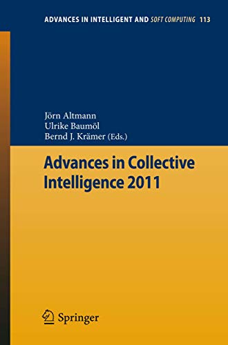 9783642253201: Advances in Collective Intelligence 2011