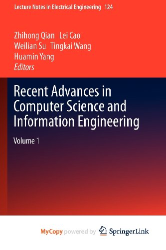 9783642257827: Recent Advances in Computer Science and Information Engineering: Volume 1