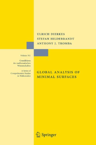 Global Analysis of Minimal Surfaces (Grundlehren der mathematischen Wissenschaften, 341) (9783642265334) by Dierkes, Ulrich; Hildebrandt, Stefan; Tromba, Anthony