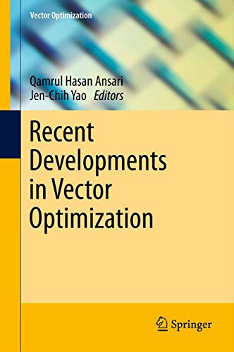 9783642271069: Recent Developments in Vector Optimization: 1