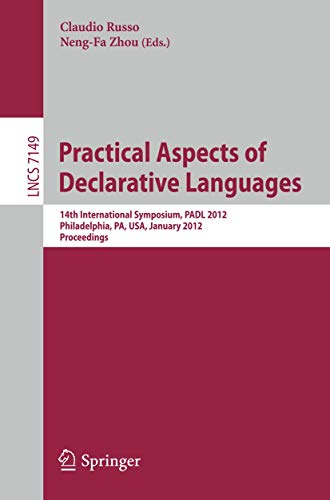 Beispielbild fr Practical Aspects of Declarative Languages zum Verkauf von Blackwell's