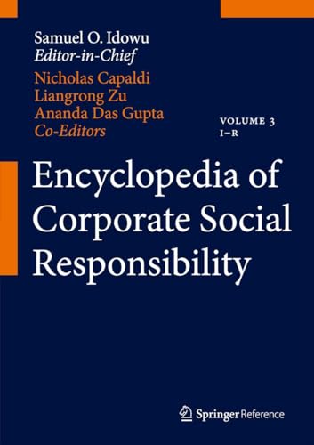 Stock image for Encyclopedia of Corporate Social Responsibility. for sale by Antiquariat im Hufelandhaus GmbH  vormals Lange & Springer