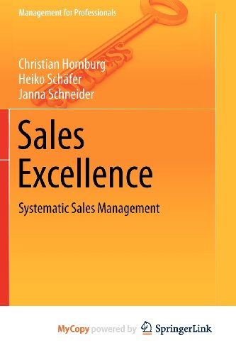 9783642291708: Sales Excellence: Systematic Sales Management