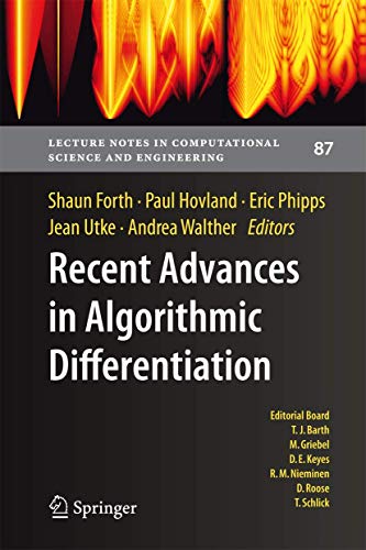 Beispielbild fr Recent Advances in Algorithmic Differentiation zum Verkauf von Florida Mountain Book Co.