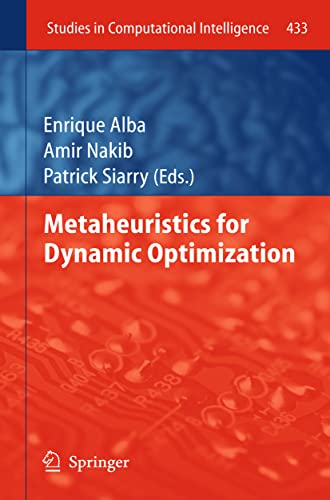 Beispielbild fr Metaheuristics for Dynamic Optimization zum Verkauf von Buchpark