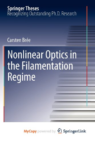 9783642309311: Nonlinear Optics in the Filamentation Regime
