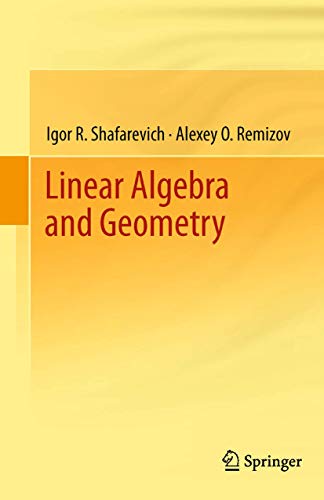 Beispielbild fr Linear Algebra and Geometry zum Verkauf von SecondSale