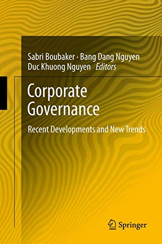 Stock image for Corporate governance. recent developments and new trends. for sale by Antiquariat im Hufelandhaus GmbH  vormals Lange & Springer