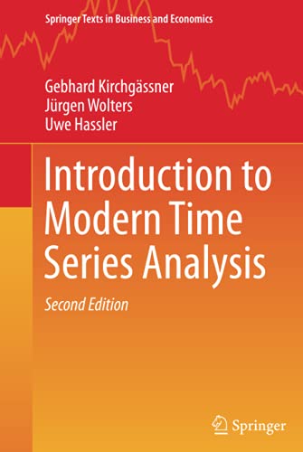 Imagen de archivo de Introduction to Modern Time Series Analysis (Springer Texts in Business and Economics) a la venta por Corner of a Foreign Field