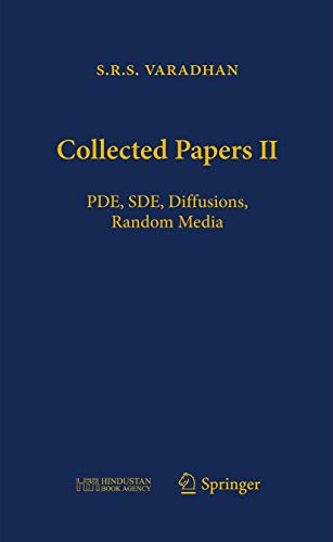 Stock image for Collected Papers II: PDE, SDE, Diffusions, Random Media (Collecrted Papers II) for sale by Brook Bookstore