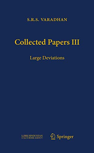 Imagen de archivo de Collected Papers III: Large Deviations a la venta por Brook Bookstore