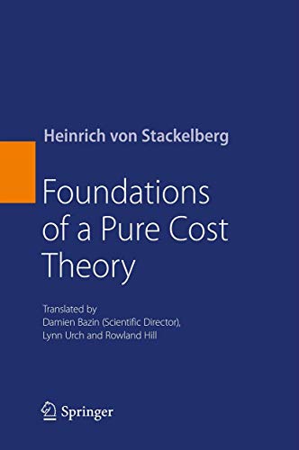 Foundations of a Pure Cost Theory