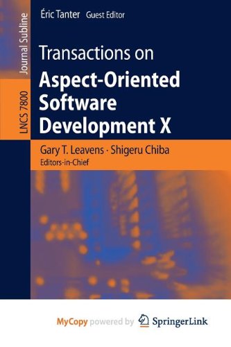 9783642369650: Transactions on Aspect-Oriented Software Development X