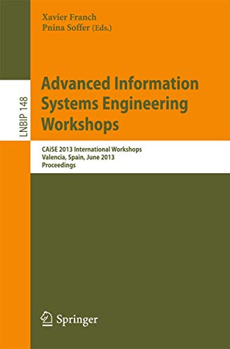 Advanced Information Systems Engineering Workshops - Pnina Soffer