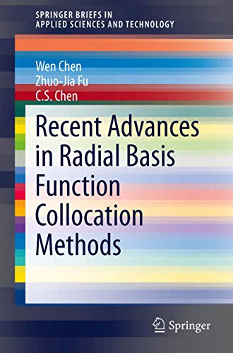 Imagen de archivo de Recent Advances in Radial Basis Function Collocation Methods (Paperback or Softback) a la venta por BargainBookStores