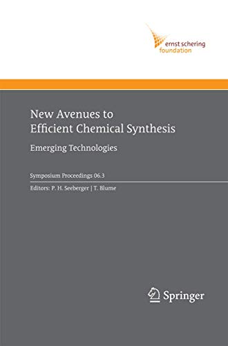 Imagen de archivo de New Avenues to Efficient Chemical Synthesis a la venta por Kennys Bookshop and Art Galleries Ltd.