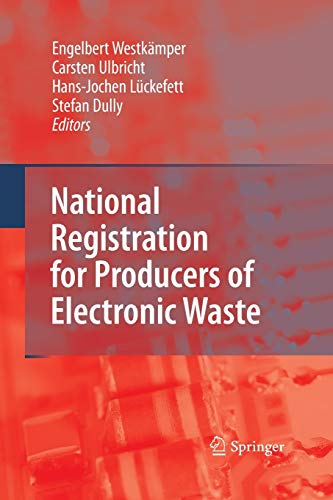 Beispielbild fr National Registration for Producers of Electronic Waste zum Verkauf von Lucky's Textbooks