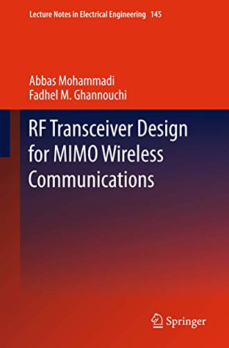 9783642430121: RF Transceiver Design for MIMO Wireless Communications: 145