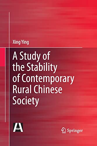 9783642442186: A Study of the Stability of Contemporary Rural Chinese Society