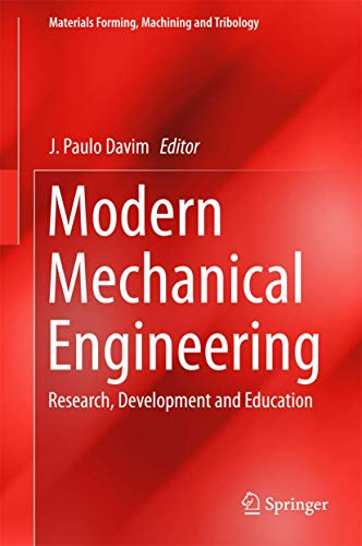 Modern Mechanical Engineering: Research, Development And Education (materials Forming, Machining ...