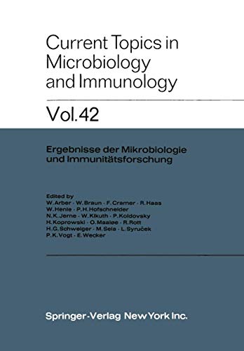 9783642461170: Insect Viruses: Symposium (Current Topics in Microbiology and Immunology, 42)