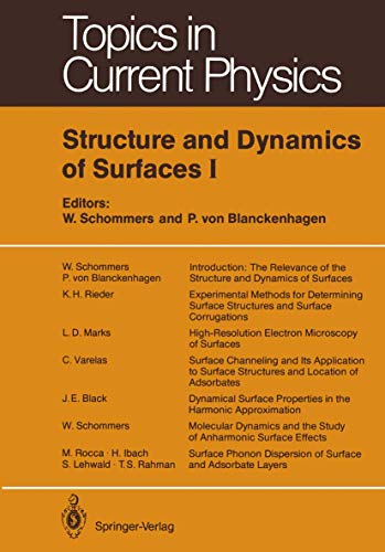 Stock image for Structure and Dynamics of Surfaces I (Topics in Current Physics) for sale by Revaluation Books