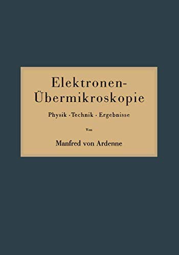 Imagen de archivo de Elektronen-bermikroskopie: Physik  Technik  Ergebnisse (German Edition) a la venta por Lucky's Textbooks