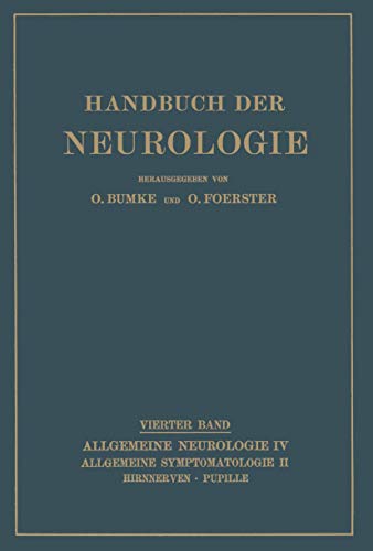 Stock image for Hirnnerven Pupille (Handbuch der Neurologie, 4) (German Edition) for sale by Lucky's Textbooks