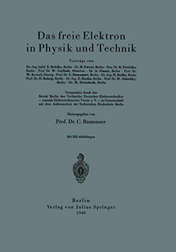 Beispielbild fr Das freie Elektron in Physik und Technik (German Edition) zum Verkauf von Lucky's Textbooks