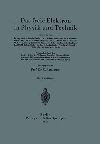 Stock image for Das freie Elektron in Physik und Technik (German Edition) for sale by Lucky's Textbooks