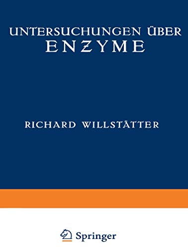 Beispielbild fr Untersuchungen ber Enzyme Zweiter Band zum Verkauf von Buchpark