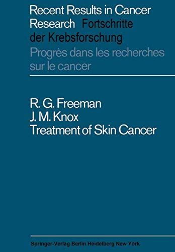 Imagen de archivo de Treatment of Skin Cancer (Recent Results in Cancer Research, 11) a la venta por Lucky's Textbooks