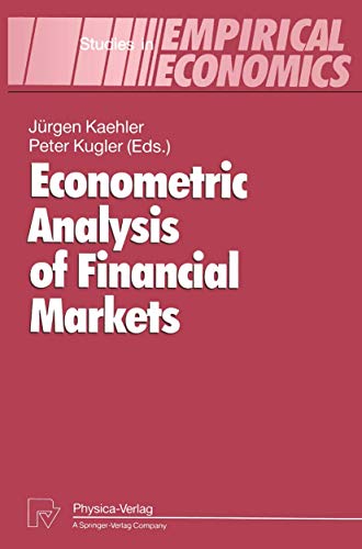 Imagen de archivo de Econometric Analysis of Financial Markets (Studies in Empirical Economics) a la venta por SecondSale