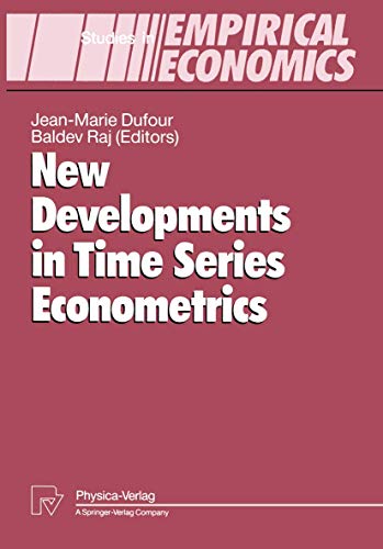 Stock image for New Developments in Time Series Econometrics (Studies in Empirical Economics) for sale by Revaluation Books