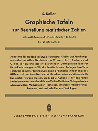 Stock image for Graphische Tafeln zur Beurteilung statistischer Zahlen for sale by Chiron Media