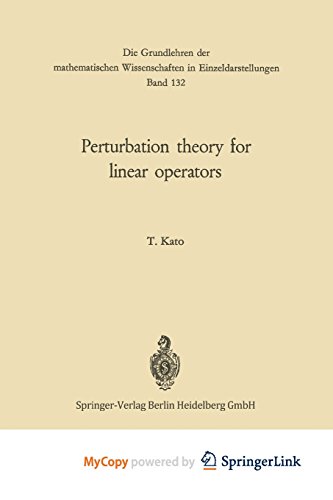 9783642533945: Perturbation theory for linear operators