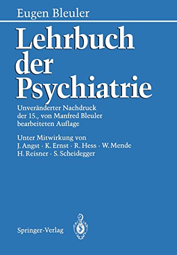 9783642617768: Lehrbuch der Psychiatrie