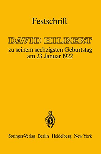 9783642618116: Festschrift: zu seinem sechzigsten Geburtstag am 23.Januar 1922