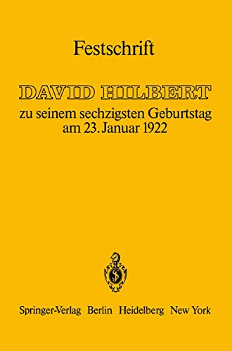 9783642618116: Festschrift: Zu Seinem Sechzigsten Geburtstag Am 23.januar 1922
