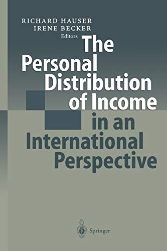 9783642631955: The Personal Distribution of Income in an International Perspective