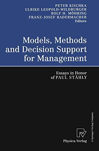 Immagine dell'editore per Models, Methods and Decision Support for Management: Essays in Honor of Paul Sthly venduto da Ria Christie Collections