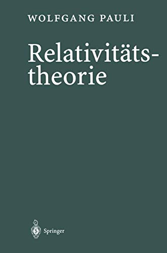 RelativitÃ¤tstheorie (German Edition) (9783642635489) by Pauli, Wolfgang