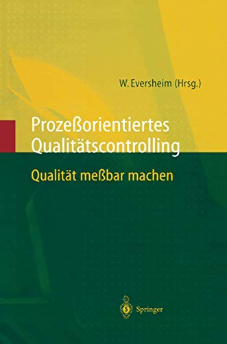 9783642638398: Prozeorientiertes Qualittscontrolling: Qualitt Mebar Machen