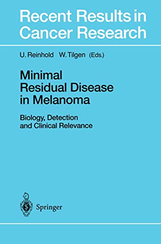 Stock image for Minimal Residual Disease in Melanoma for sale by Kennys Bookshop and Art Galleries Ltd.